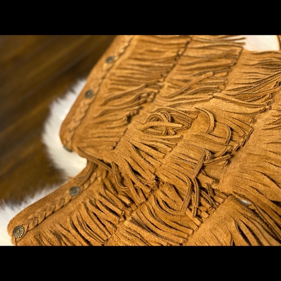 Women’s Tall Fringe Minnetonka Boots Size 9 - Picture 12 of 13